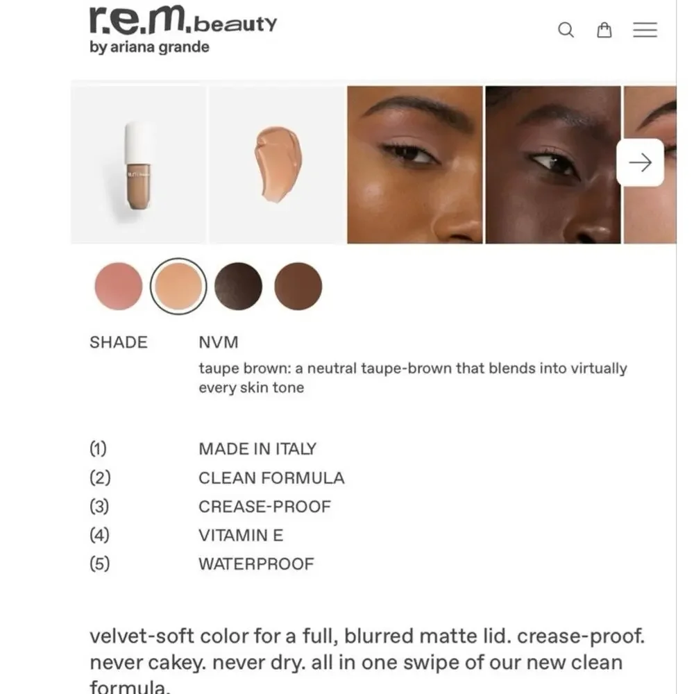 Full size matte liquid shadow in taupe color  BNIB